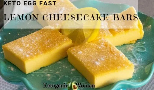 Keto Egg Fast Lemon Bars