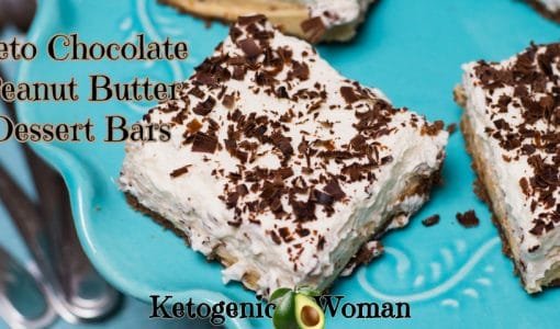 Keto Chocolate Peanut Butter Dessert Bars