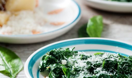 Creamed Spinach with Parmesan Recipe