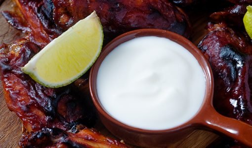 Hot Wings with Cool Lime Dipping Sauce Recipe