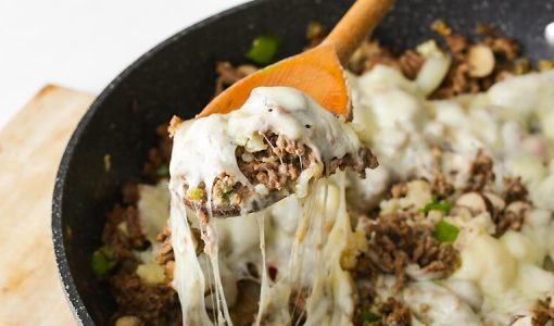 Keto Philly Cheesesteak Skillet