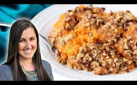 How to Make The Best Baked Sweet Potato Casserole  |  The Stay At Home Chef