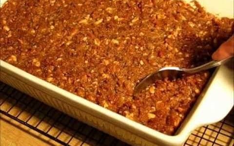 SWEET POTATO CASSEROLE with WALNUT CRUNCH TOPPING - Thanksgiving and Christmas Day Side Dish Recipe