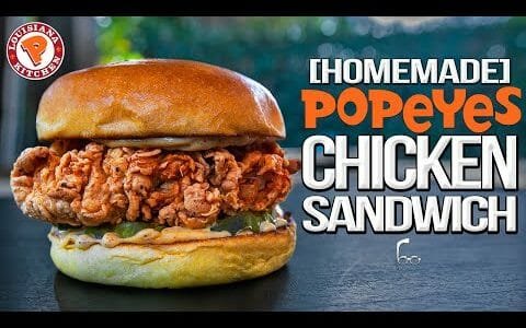 Popeyes Chicken Sandwich - But Homemade... & WAY Better! | SAM THE COOKING GUY 4K