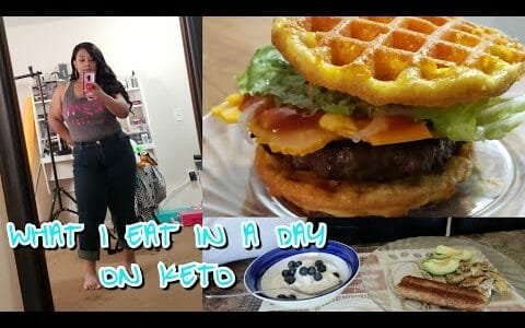#keto #ketodiet #ketogenicdiet  WHAT I EAT IN A DAY ON KETO | CHAFFLE BURGER