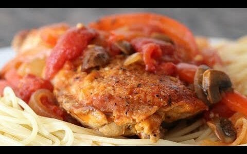 Chicken Cacciatore (Hunter Style Chicken) Easy Italian American Recipe