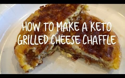 How to make a keto grilled cheese chaffle