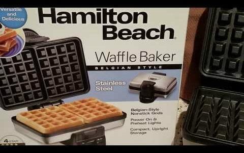 Hamilton Beach Waffle Maker Review + Demo