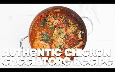 Authentic Chicken Cacciatore Recipe