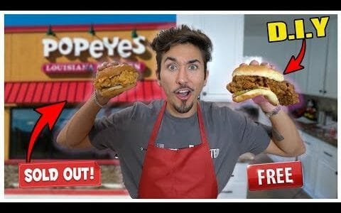 How To Make Popeyes Chicken Sandwich Recipe At Home *MUST TRY*