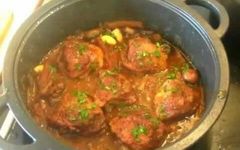 Chicken Cacciatore (professional restaurant recipe) Italian