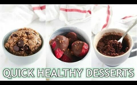 Healthy Dessert Recipes that are QUICK! single serve, easy