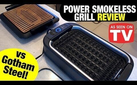 Power Smokeless Grill Review: VS Gotham Steel Smokeless Grill!