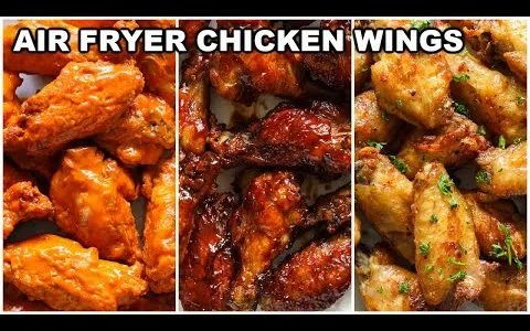 The Crispiest Air Fryer Chicken Wings (Buffalo, BBQ, Lemon Pepper)