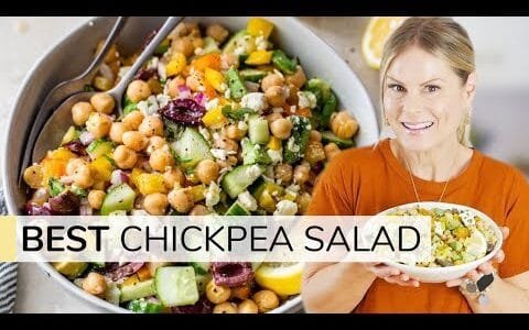 MEDITERRANEAN CHICKPEA SALAD | easy, healthy recipe