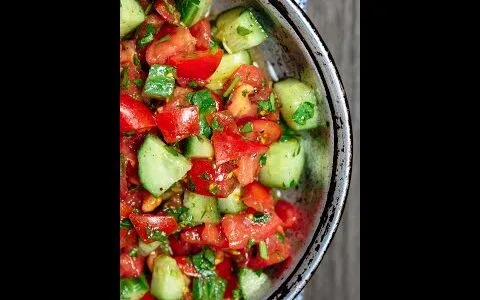 3-Ingredient Mediterranean Salad! #shorts