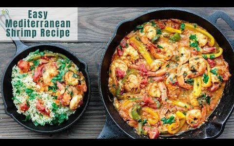 Easy Mediterranean Shrimp Recipe! The perfect dinner in minutes